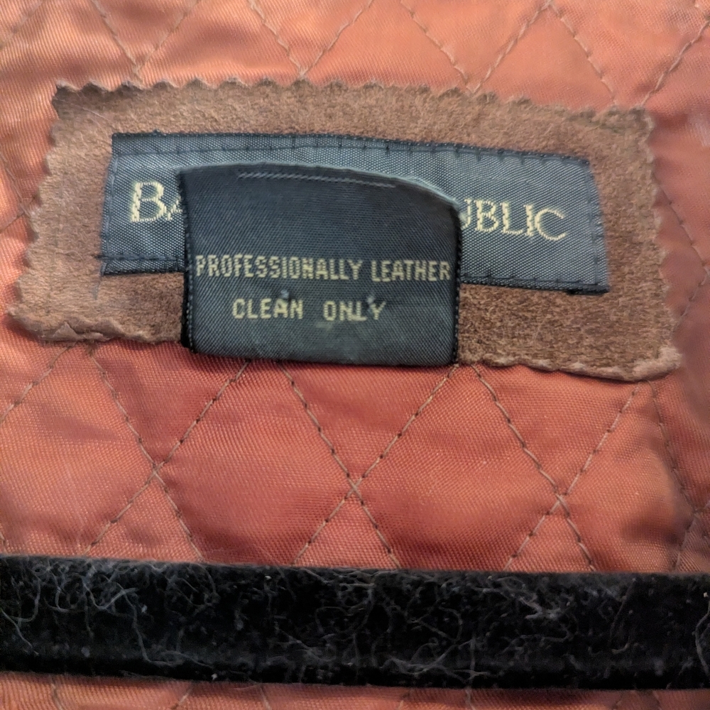 Vintage Banana Republic Suede Leather Jacket - Picture 5 of 10